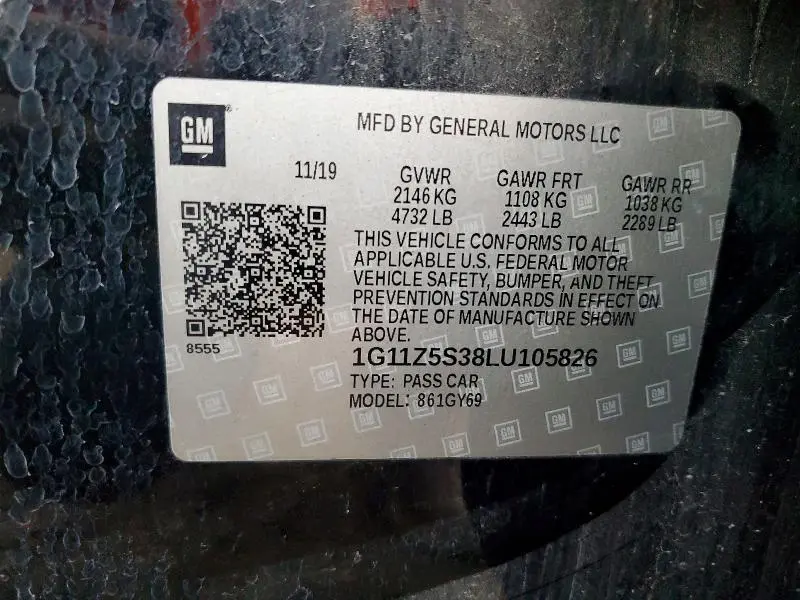 2020 CHEVROLET IMPALA LT  