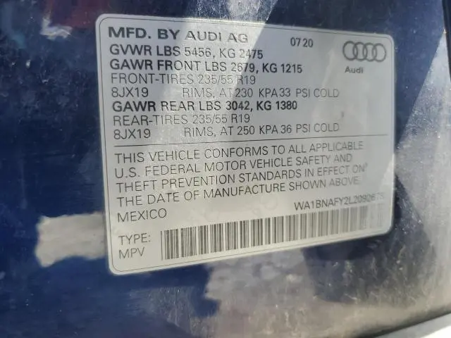 2020 AUDI Q5 PREMIUM PLUS