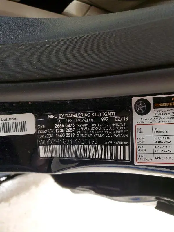 2018 MERCEDES-BENZ E 400 4MATIC  