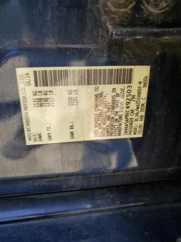 2014 NISSAN MAXIMA S