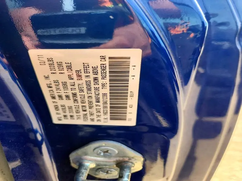 2011 HONDA ACCORD EXL  