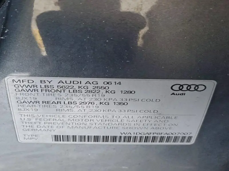 2015 AUDI Q5 PREMIUM PLUS  