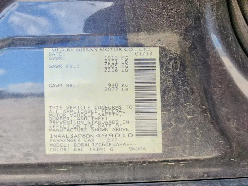 2013 NISSAN ALTIMA 2.5  