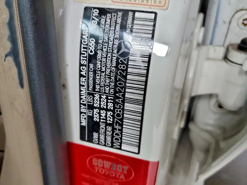 2010 MERCEDES-BENZ E 550  