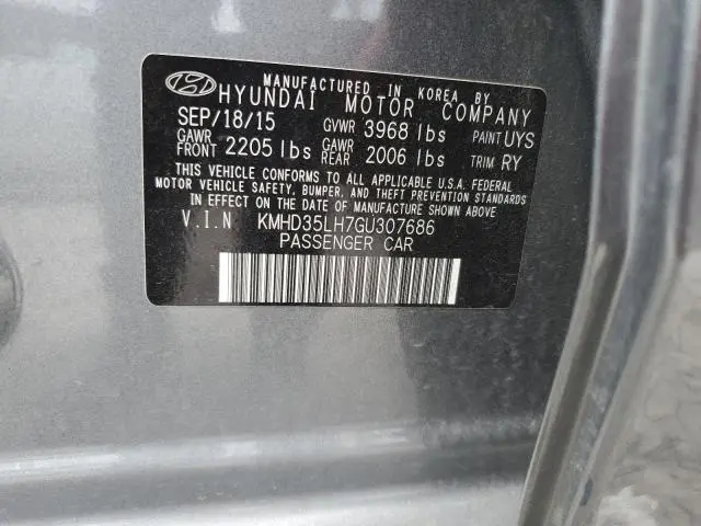 2016 HYUNDAI ELANTRA GT 