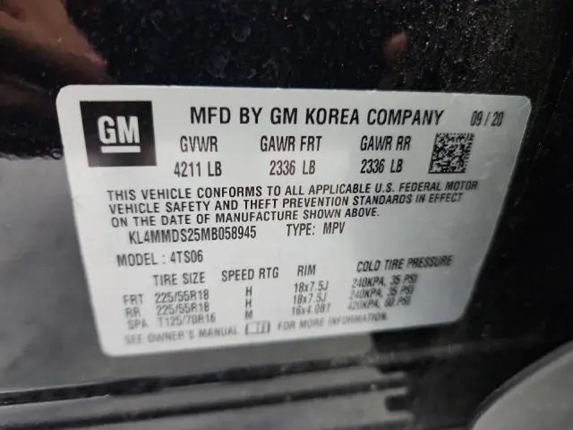 2021 BUICK ENCORE GX SELECT  