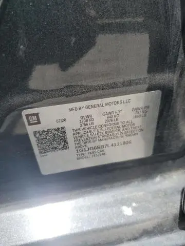 2020 CHEVROLET SONIC   