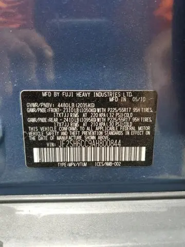 2010 SUBARU FORESTER 2.5X PREMIUM  