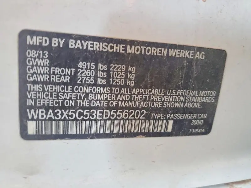 2014 BMW 328 XIGT  
