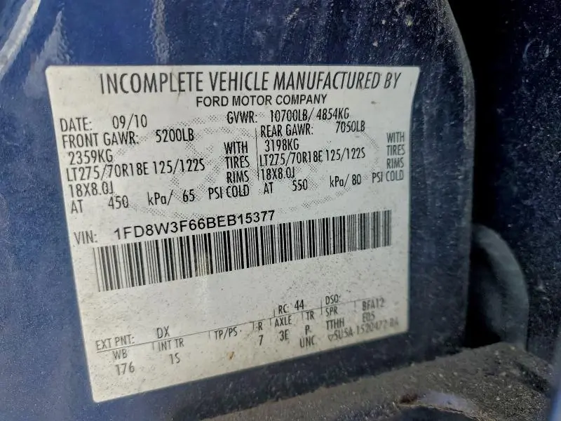 2011 FORD F350 SUPER DUTY  