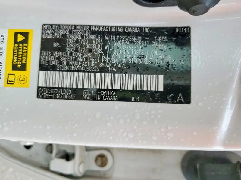 2011 LEXUS RX 350  