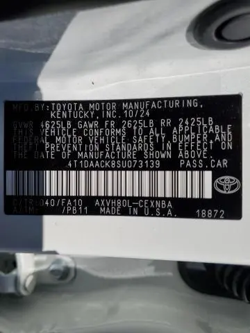 2025 TOYOTA CAMRY XSE  