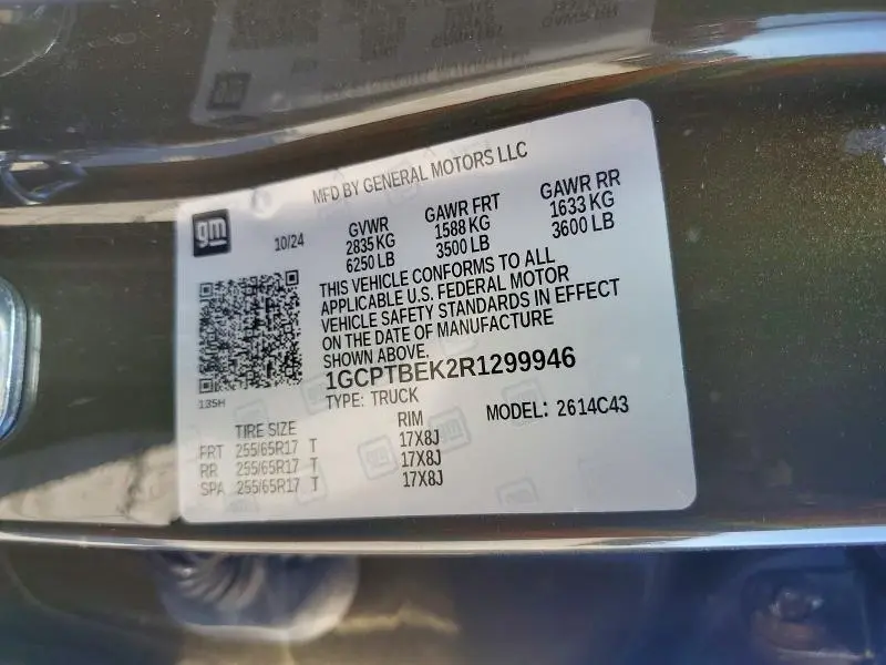 2024 CHEVROLET COLORADO   