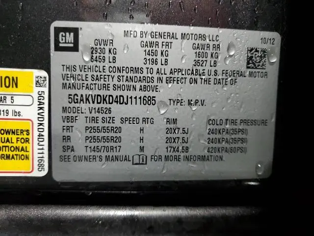 2013 BUICK ENCLAVE   
