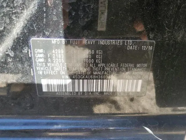 2017 SUBARU IMPREZA LIMITED  