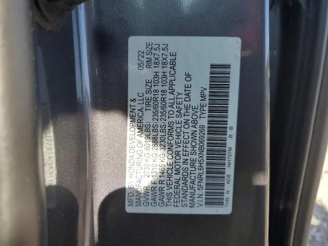 2022 HONDA ODYSSEY EX  