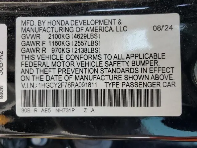 2024 HONDA ACCORD HYBRID SPORT-L  