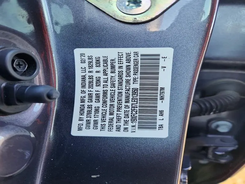 2020 HONDA CIVIC SPORT  