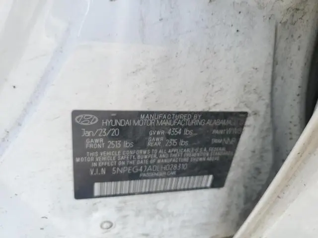 2020 HYUNDAI SONATA SE  