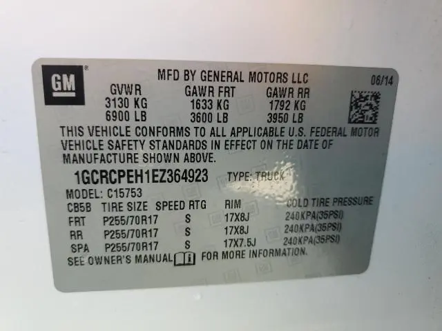 2014 CHEVROLET SILVERADO C1500  