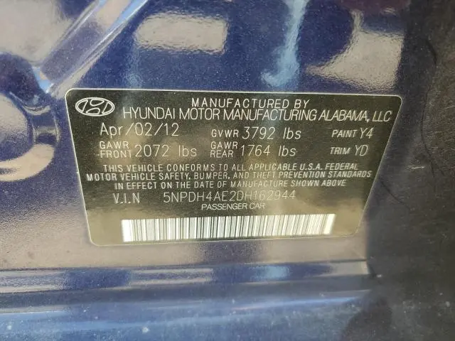 2013 HYUNDAI ELANTRA GLS  