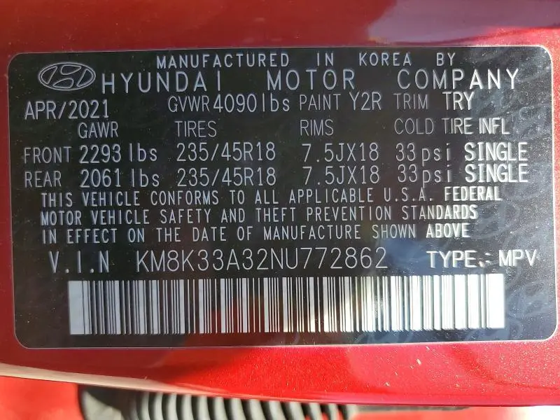 2022 HYUNDAI KONA N LINE  