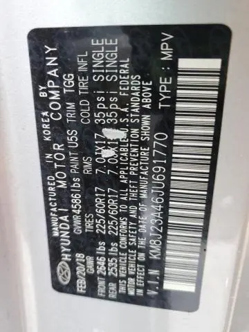 2018 HYUNDAI TUCSON SE  