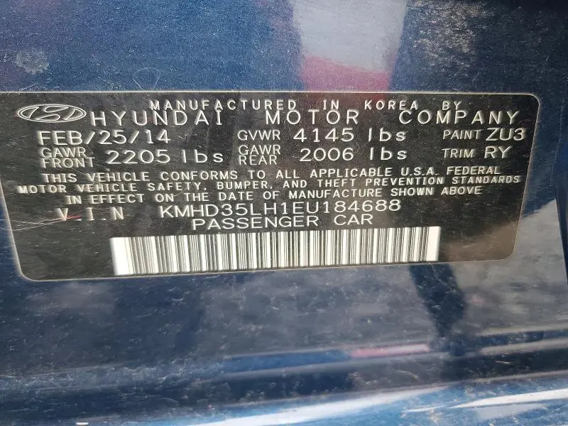 2014 HYUNDAI ELANTRA GT BASE  