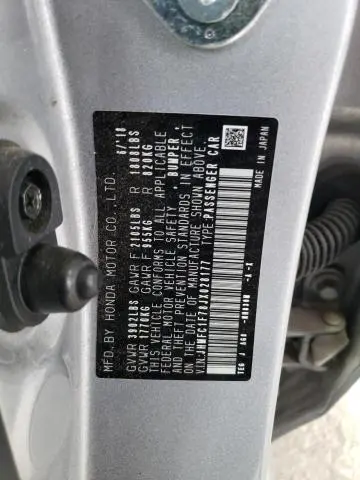 2018 HONDA CIVIC EXL  