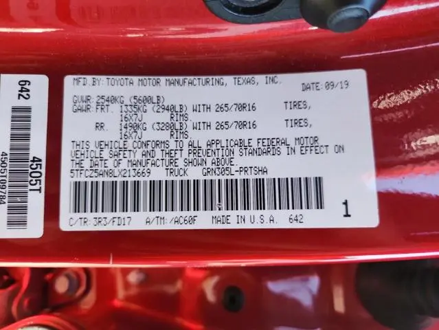 2020 TOYOTA TACOMA DOUBLE CAB  