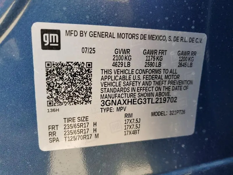 2026 CHEVROLET EQUINOX LT  