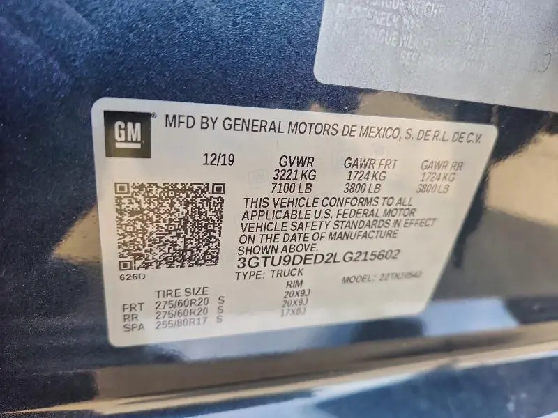 2020 GMC SIERRA K1500 SLT  