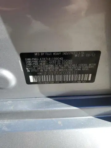 2013 SUBARU IMPREZA WRX  