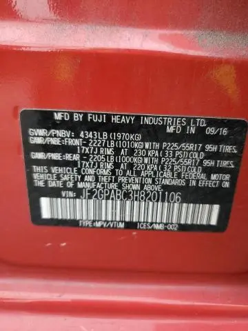 2017 SUBARU CROSSTREK PREMIUM  