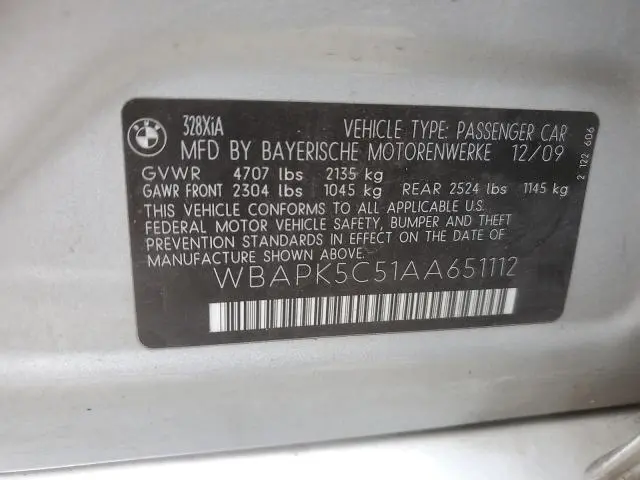 2010 BMW 328 XI SULEV  