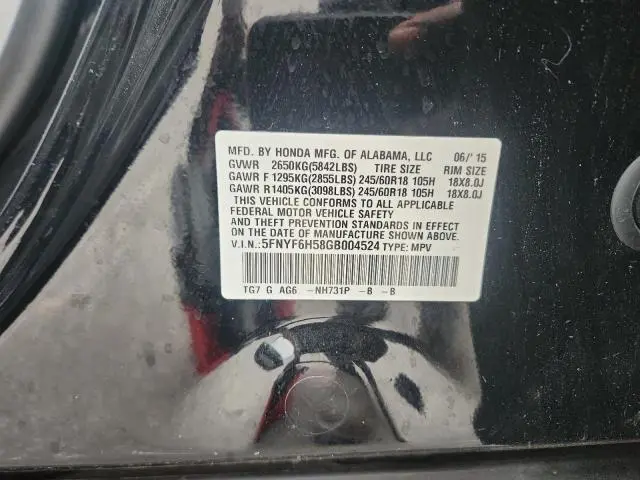 2016 HONDA PILOT EXL  