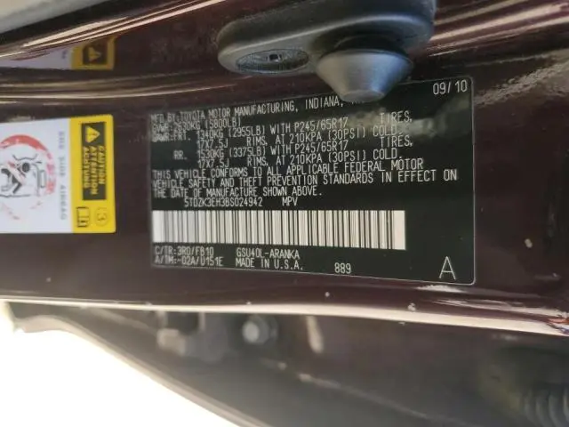 2011 TOYOTA HIGHLANDER BASE  