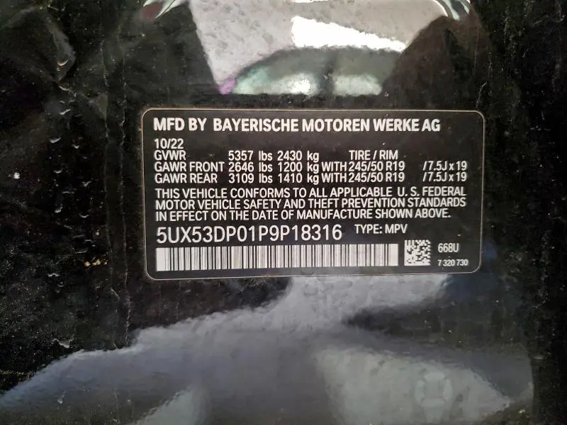 2023 BMW X3 XDRIVE30I  