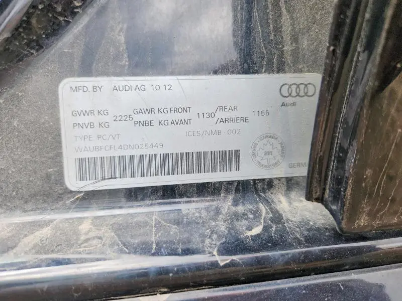 2013 AUDI A4 PREMIUM  