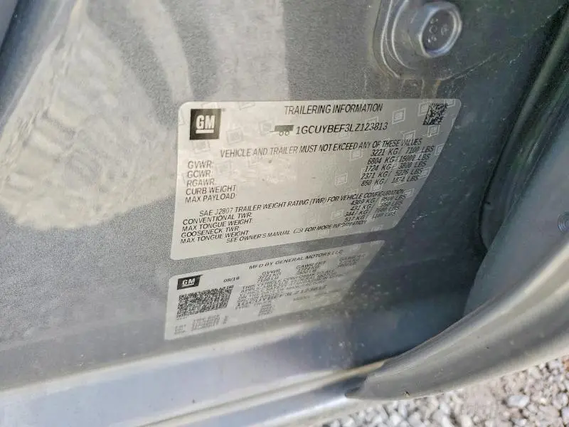 2020 CHEVROLET SILVERADO K1500 CUSTOM  