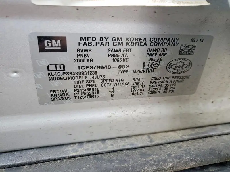 2019 BUICK ENCORE PREFERRED  