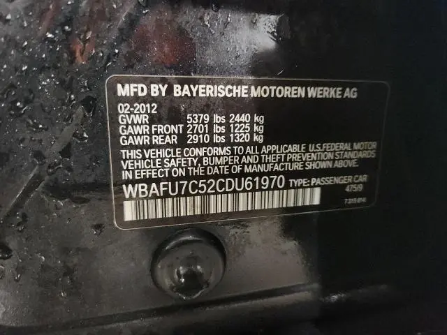 2012 BMW 535 XI