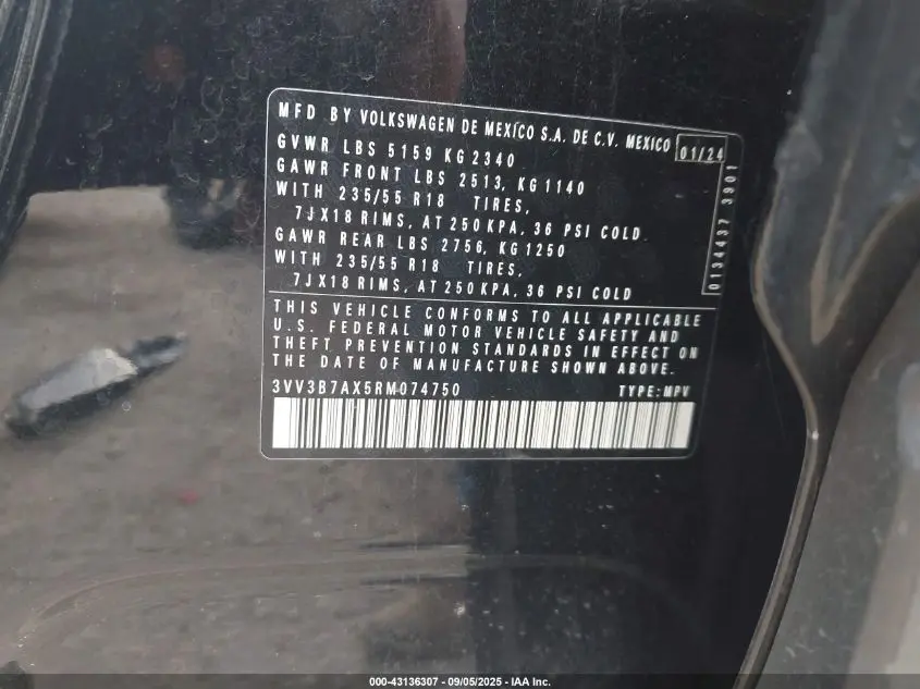 2024 VOLKSWAGEN TIGUAN 2.0T SE/2.0T WOLFSBURG EDITION