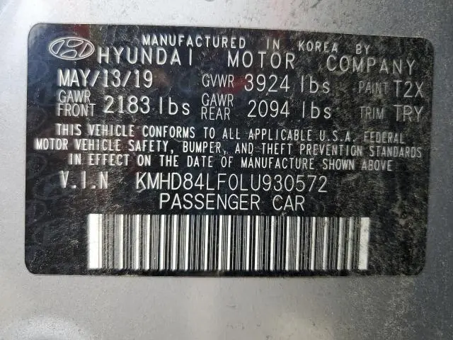 2020 HYUNDAI ELANTRA SEL  