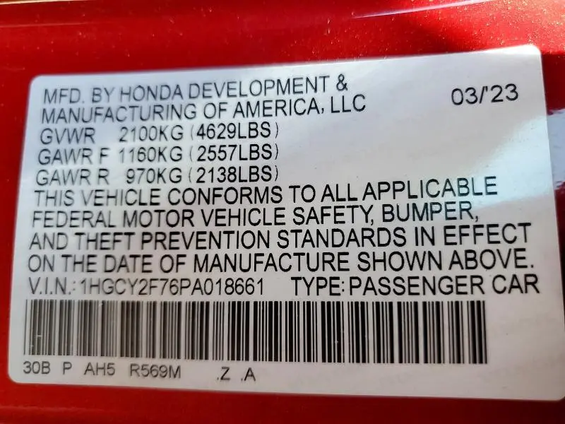 2023 HONDA ACCORD HYBRID SPORT-L  