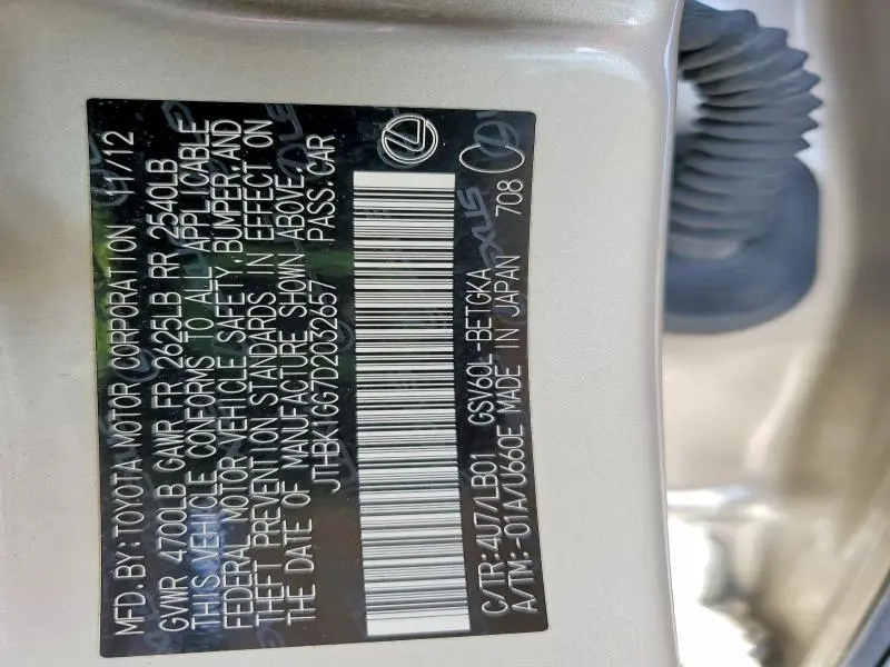 2013 LEXUS ES 350 BASE  