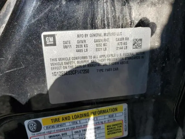 2012 CHEVROLET MALIBU LTZ  