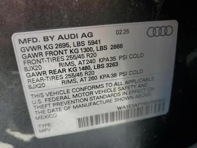 2025 AUDI Q5 E PREMIUM PLUS 55