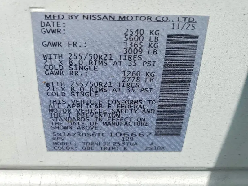 2026 NISSAN MURANO PLATINUM  