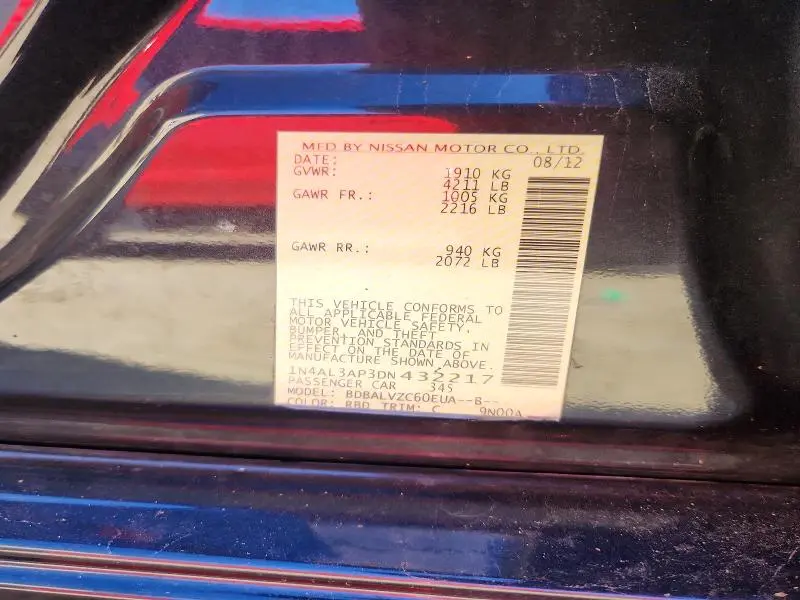 2013 NISSAN ALTIMA 2.5  